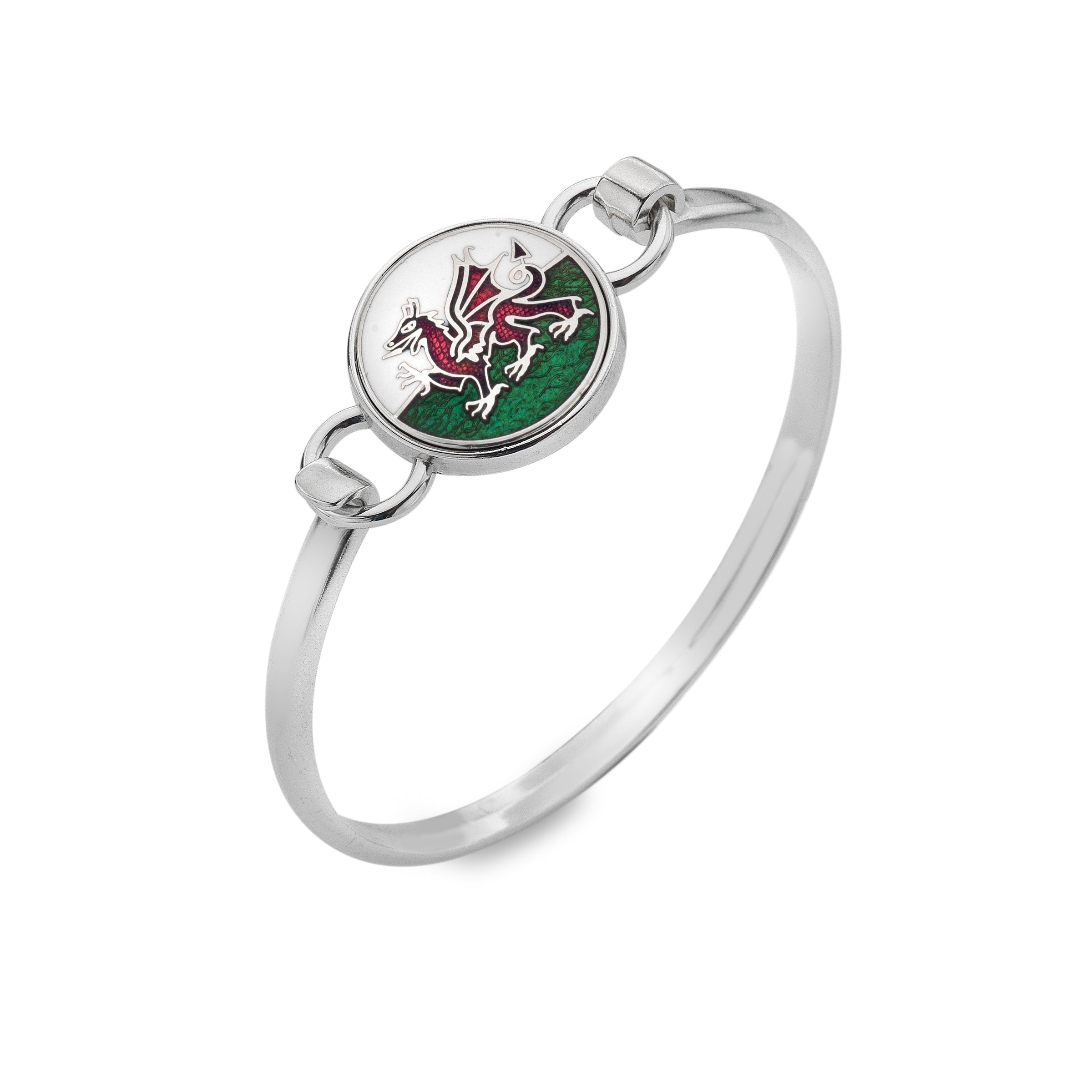 Welsh Dragon Enamel Bangle